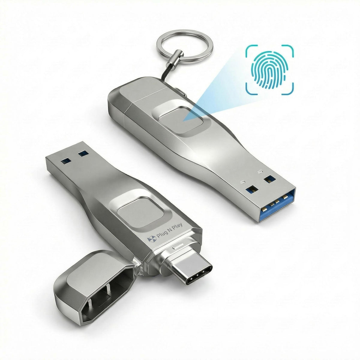 Secure USB Flash Drive with Fingerprint